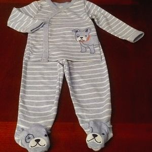 Child of Mine brand 3 to 6mth doggie print pajama set